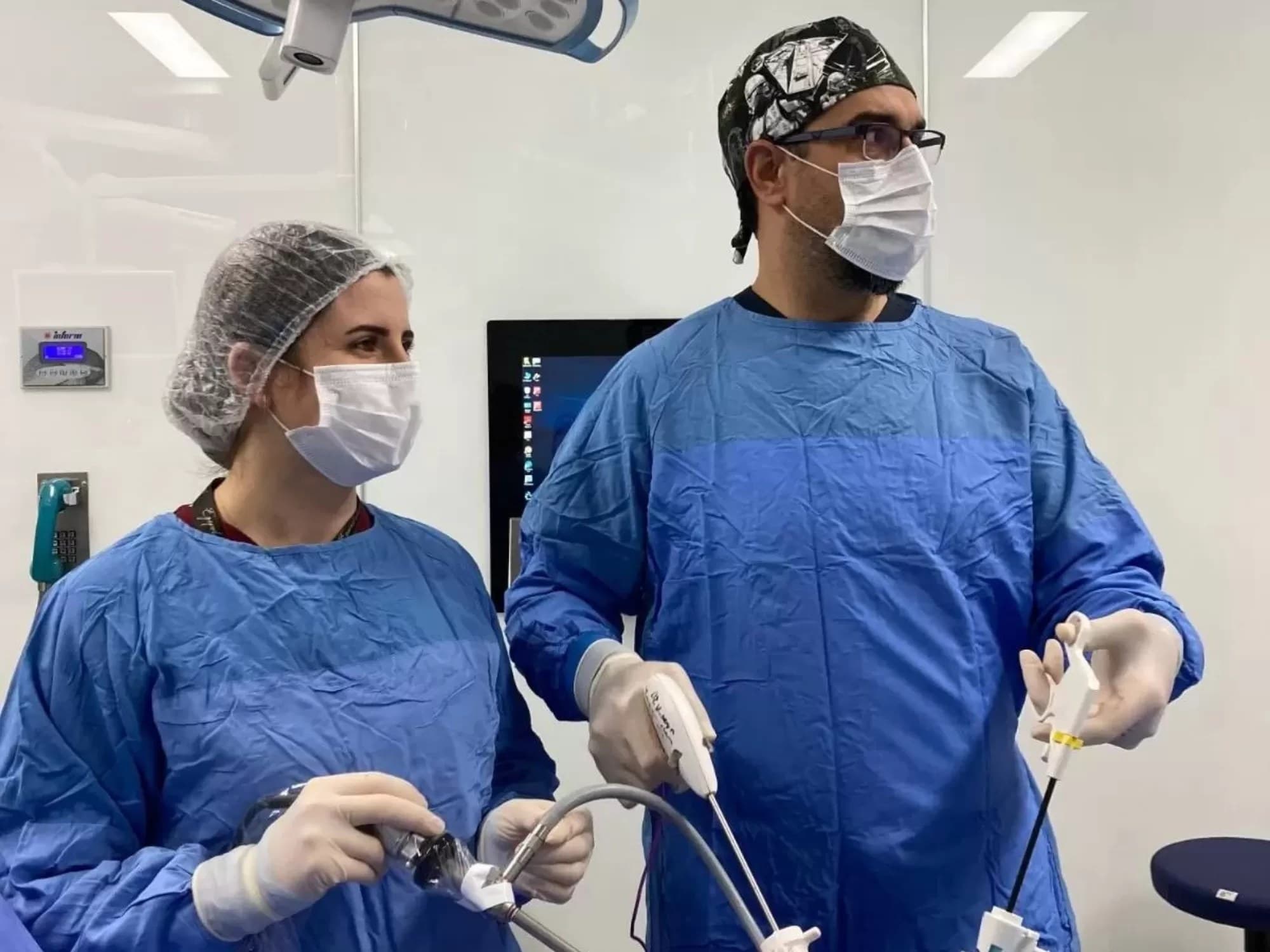 Our team during a laparoscopic operation